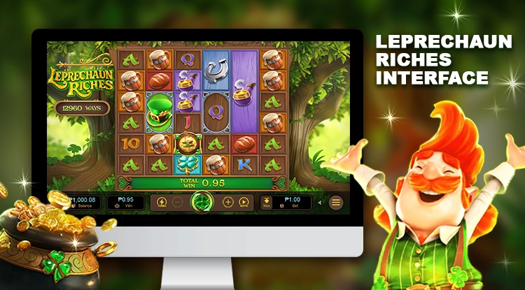 Leprechaun Riches Game Interface