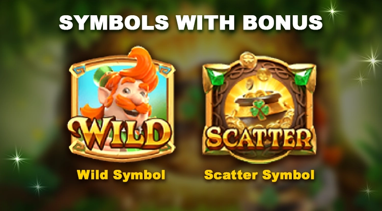 Symbols with Bonus in Leprechaun Riches